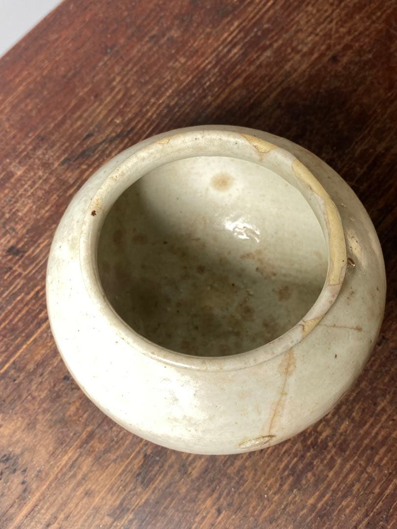 李朝　壺　小壺　白磁　花瓶　花生け