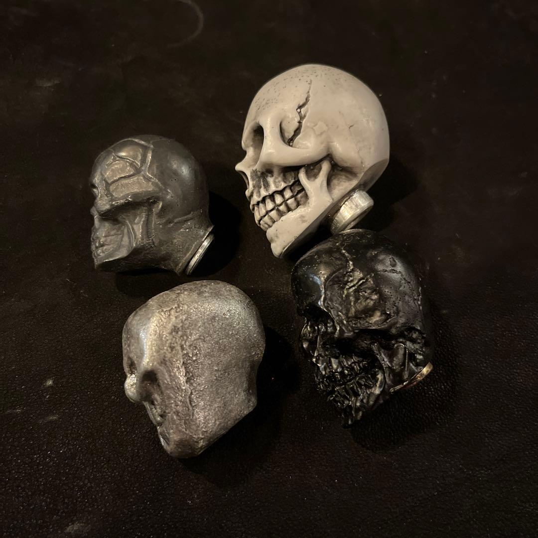 スカル シフトノブ ハーレー ジョッキーシフト チョッパー バイカー