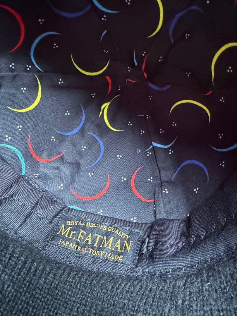 ミスターファットマン レザー フィッシャーマンキャップ ブラック