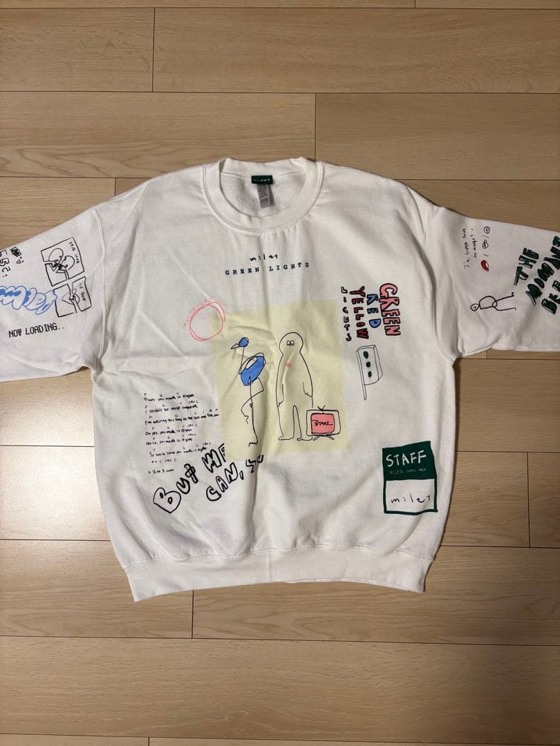 milet GREEN LIGHTS スウェット Lサイズ