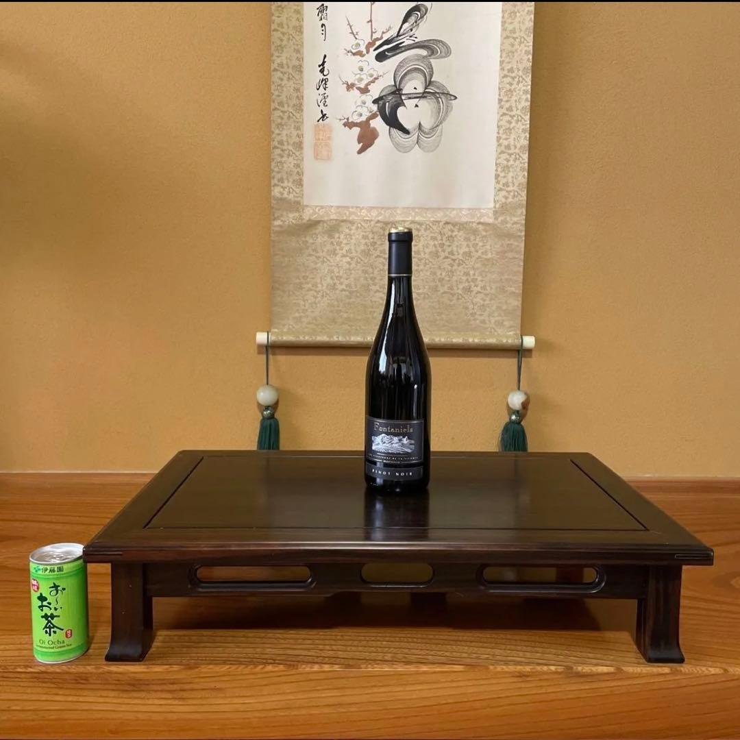 【唐木】高級 盆栽台 花台 飾り台 香炉台 花瓶台 サイドテーブル