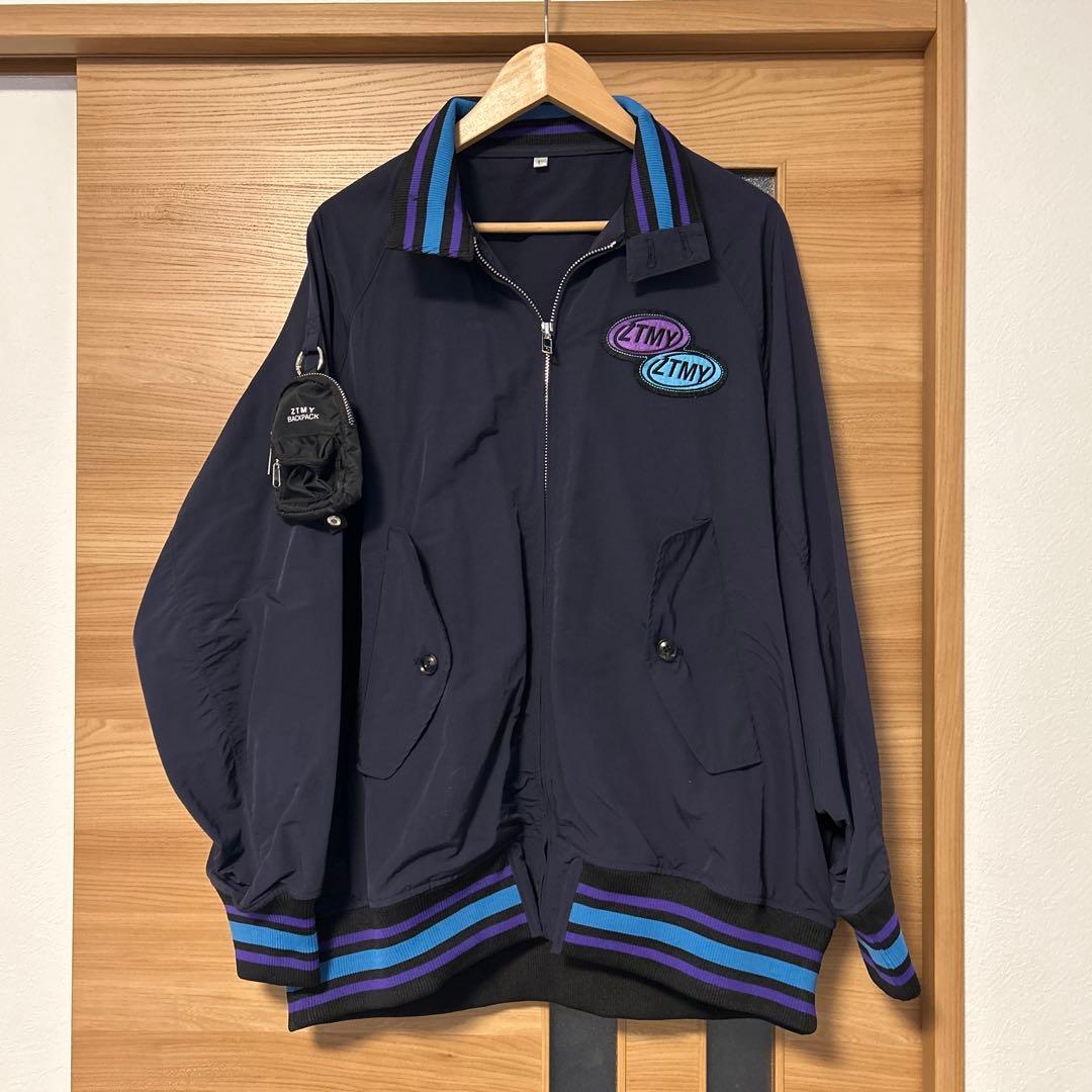 ずっと真夜中でいいのに　ずとまよ　テクノプア　バーシティジャケット　ネイビー　Ｌ