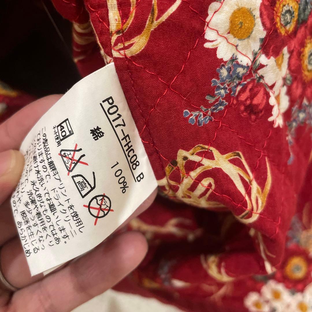 PINK HOUSE 赤色 刺繍 モッズコート