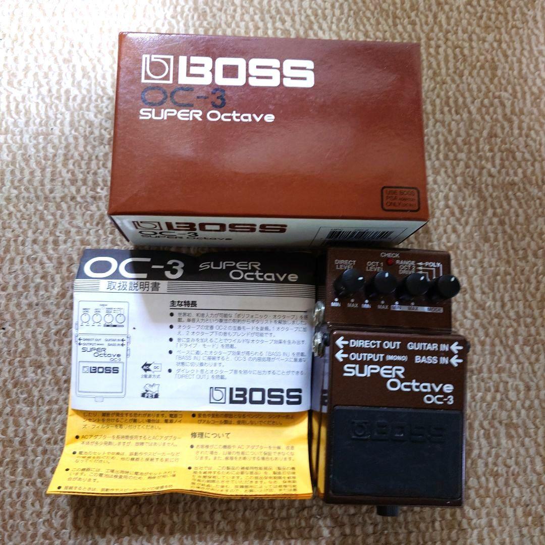 BOSS OC-3 スーパーオクターバー箱、取説付き