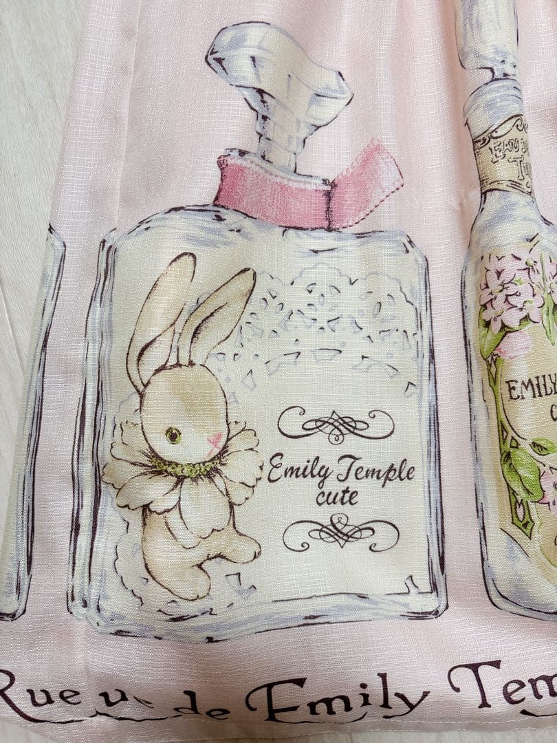 Emily Temple cute ラビットパフューム柄　JSK ピンク