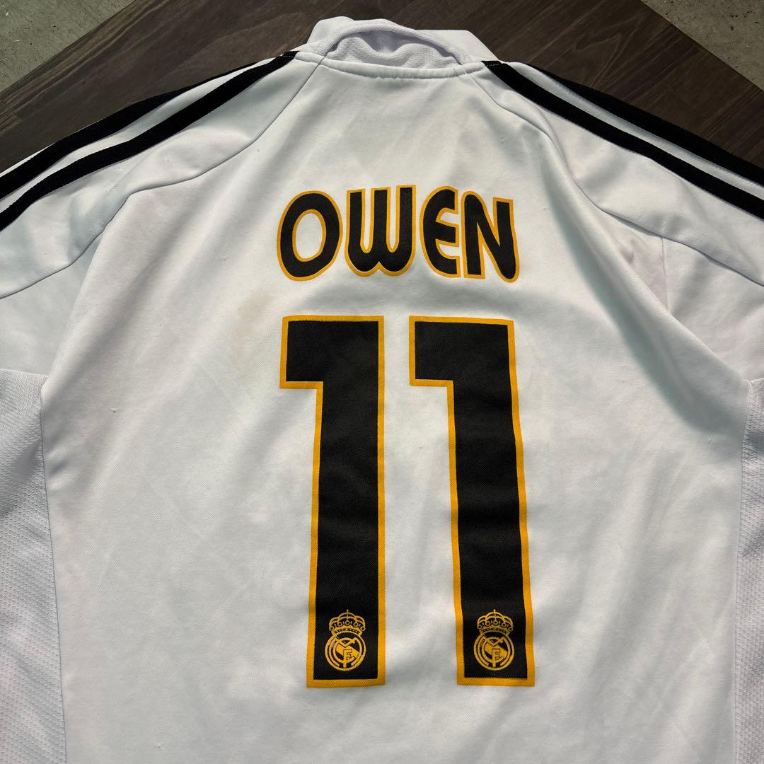 ★8SM2 レアルマドリード　ゲームシャツ　OWEN オーウェン　白　刺繍　古着