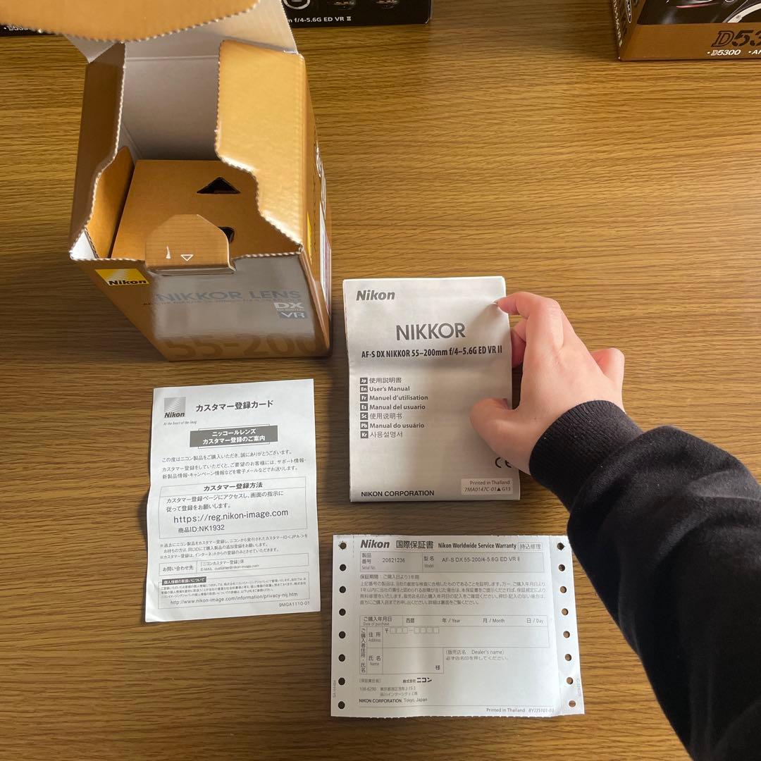 【使用回数少】Nikon D5300 ダブルズームキット ブラック 元箱付