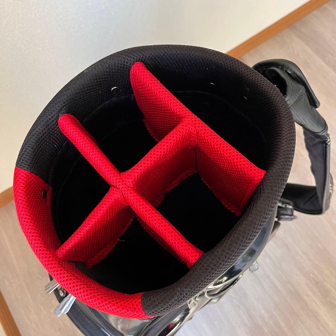 【希少】NIKE GOLF キャディバッグ 9型 ブラック×レッド