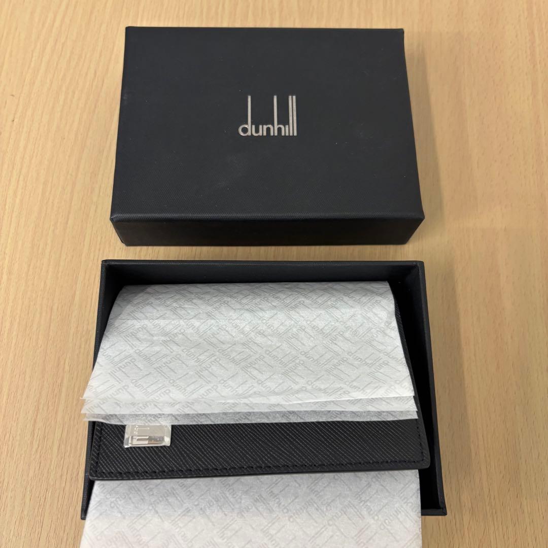 ▪️【未使用保管品】dunhill ダンヒル カードケース 名刺入れ レザー 黒