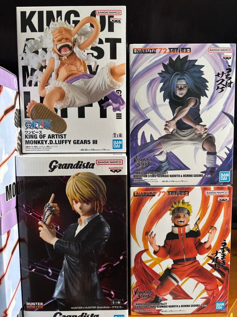 ワンピース、ナルト、ハンターハンターフィギュア6点まとめ売り