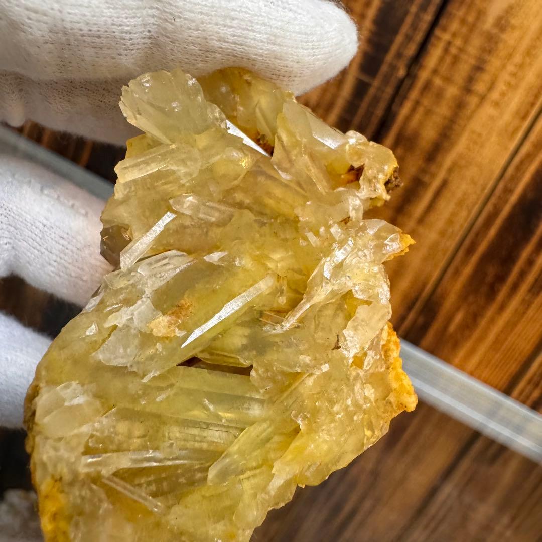 レモン水晶 クラスター 国産鉱物 奈良 希少