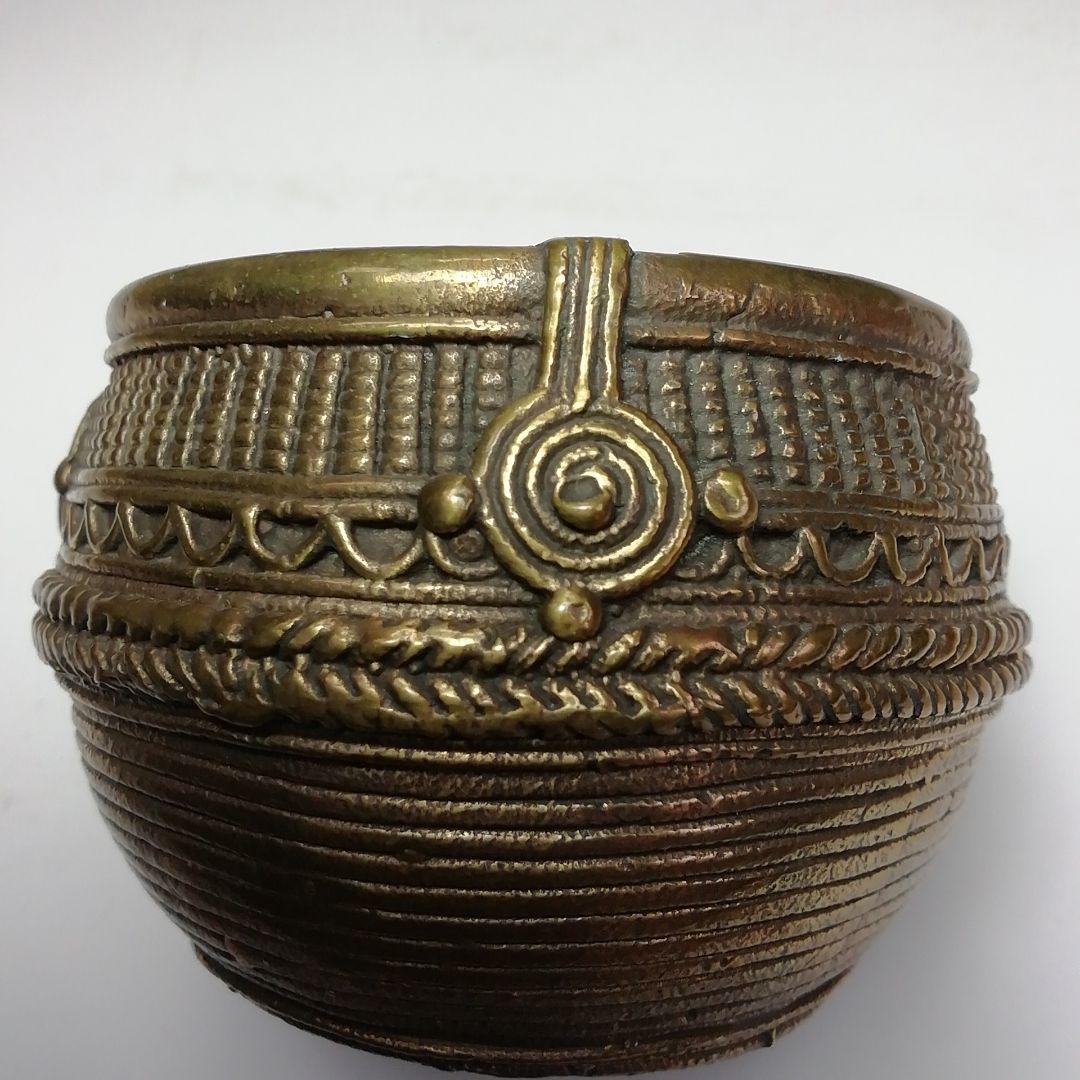 Ｓ５７９　蓋置　『印度産　佛器蓋置』『永田宗伴　箱書』『銅製』　共箱　茶道具