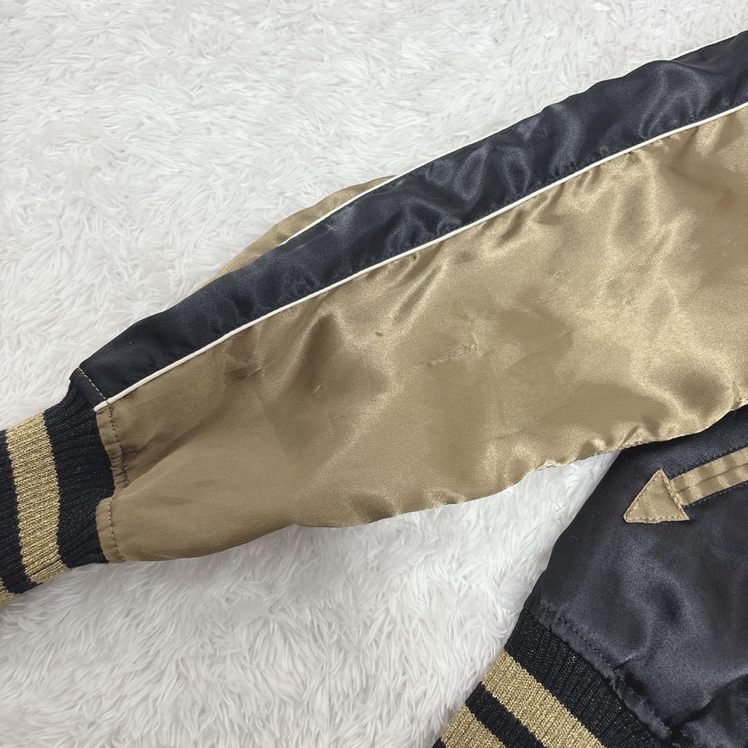 ヒステリックグラマー　ヒスガール スカジャン バイクガール 黒×金　アウター