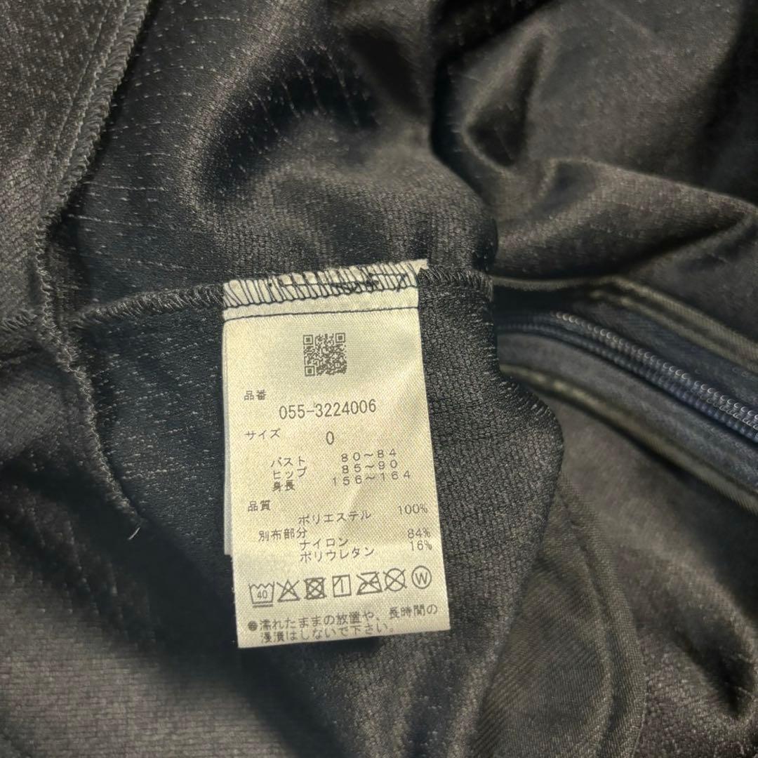 パーリーゲイツダイヤニットジャガード濃紺ワンピースサイズ0