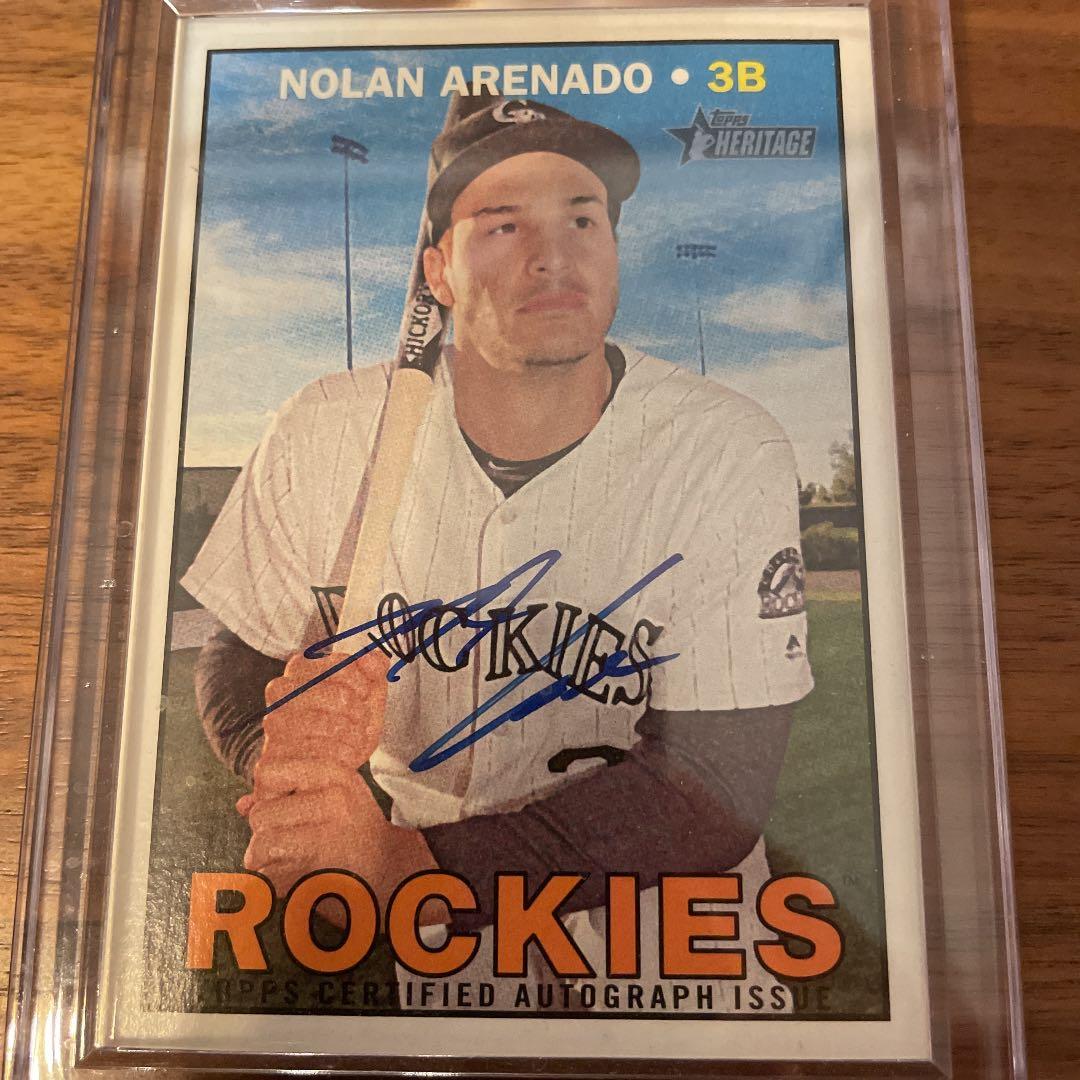 MLB アレナド Topps Heritage Real One Auto