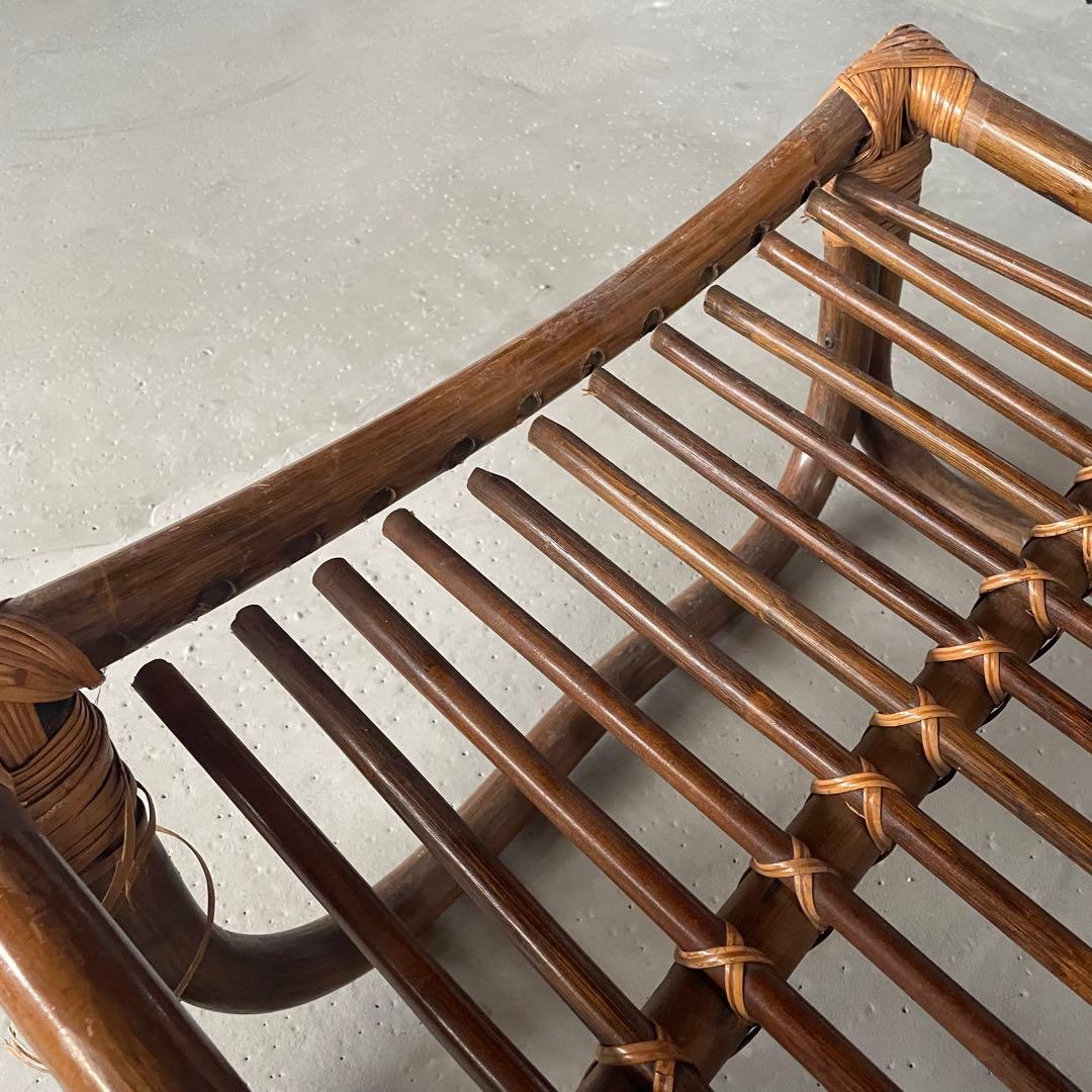 ② 【マルニ木工】ラタンチェア　籐　ヴィンテージ　レトロ　家具　２脚出品中！