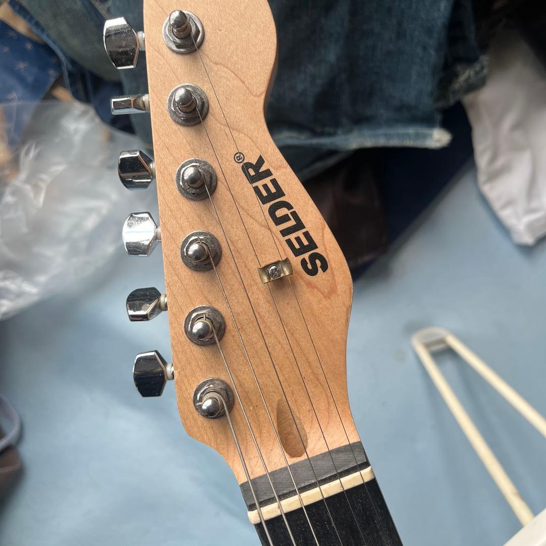 SELDER ブラック エレキギター ストラトタイプ