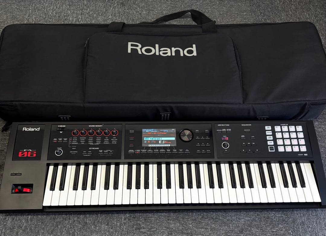 Roland FA06 シンセサイザー ACアダプター&ケース付き ローランド