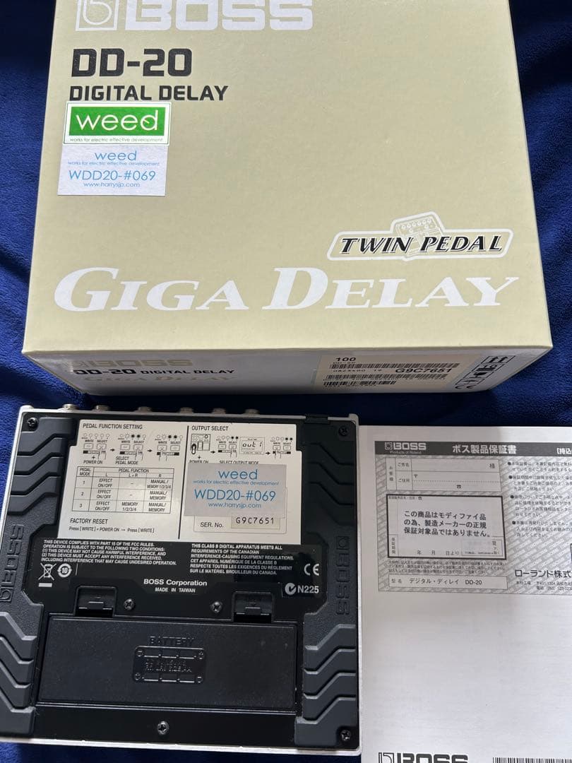 BOSS DD-20 WEED mod 希少ディレイ　美品