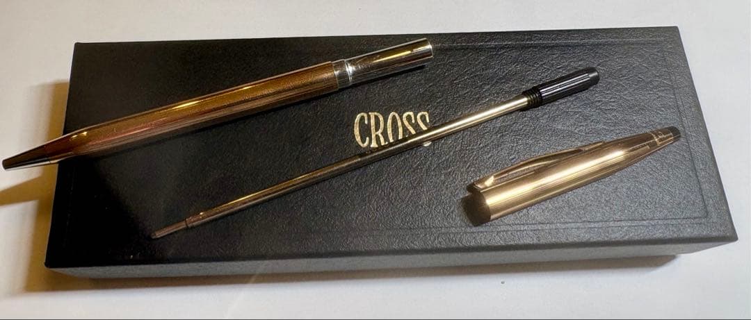 CROSS 14K 金張り ボールペン 専用ケース付