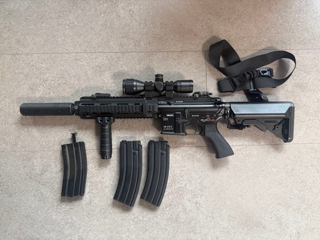 HK416 DEVGRUカスタム＋東京マルイイルミネーテッドスコープセット