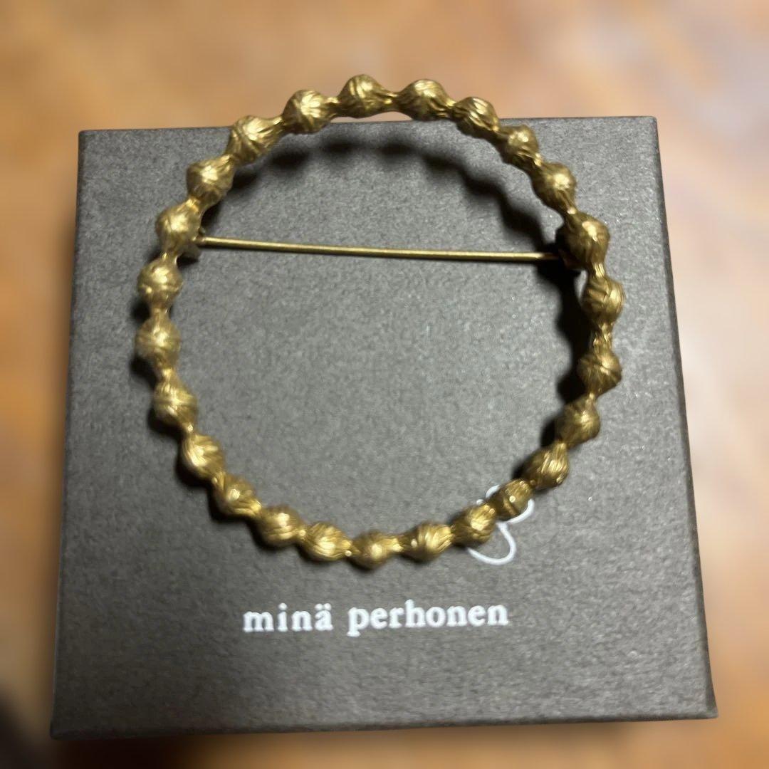 minä perhonen ゴールドブローチ