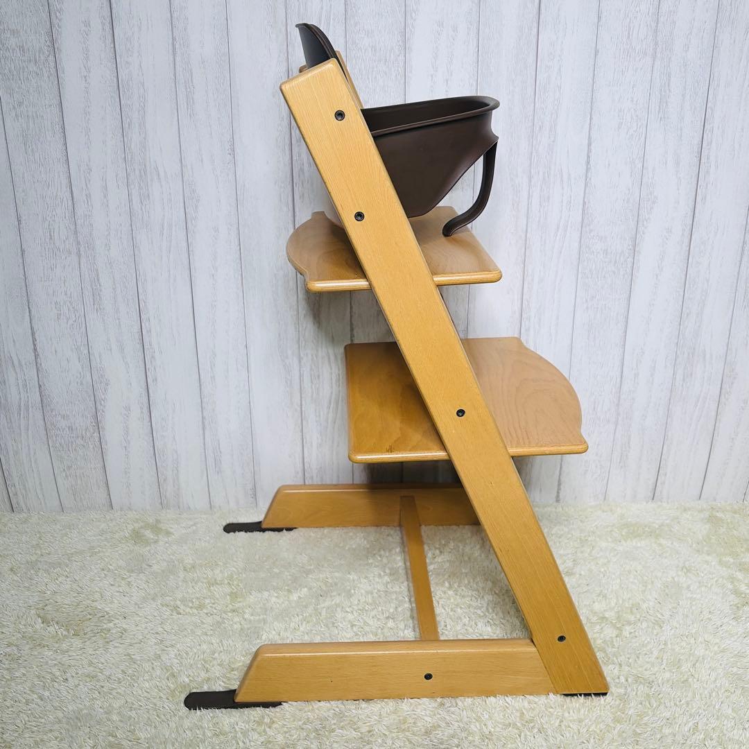 【美品】ストッケ トリップ トラップ ベビーチェア シリアル6 ベビーセット付き