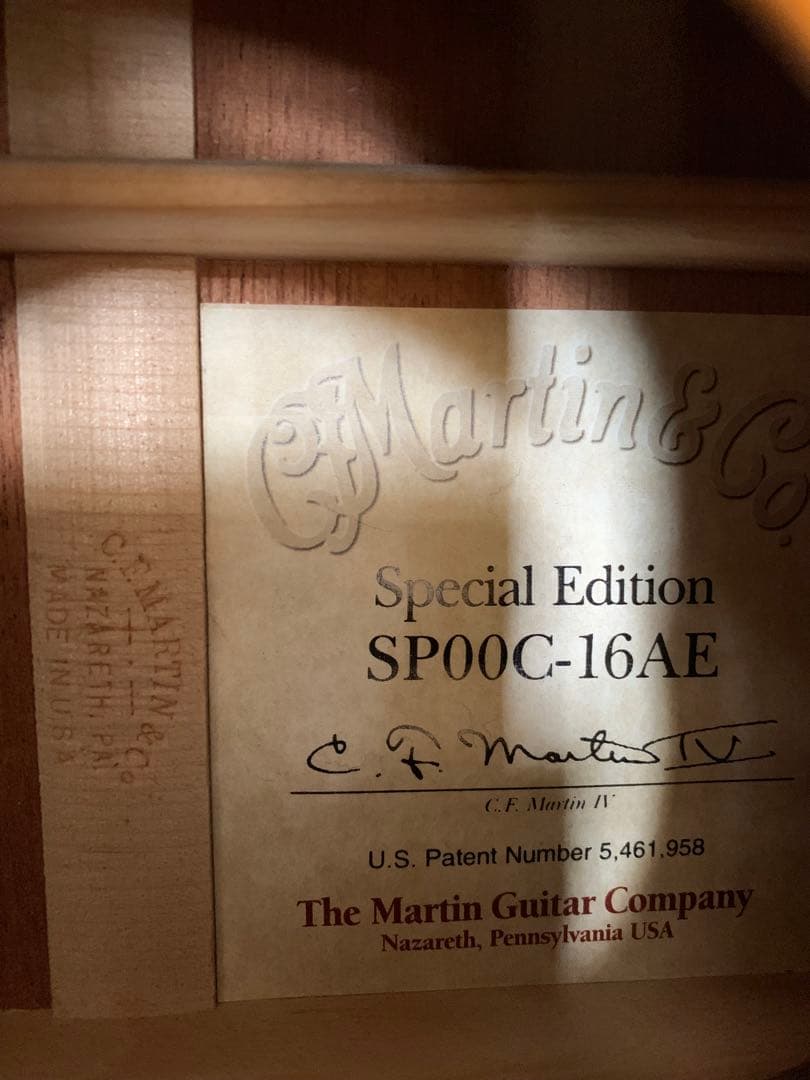 2000年マーチン　スペシャル　SP00C-16AE 薄型ボディ　エレアコ