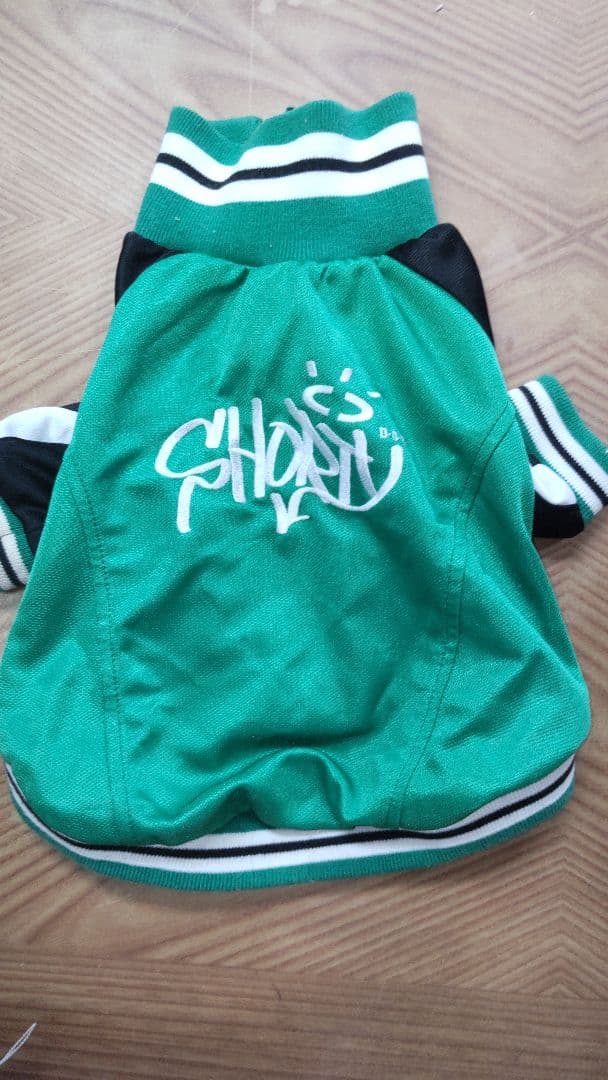 スタジャン 犬服 ストライプデザイン