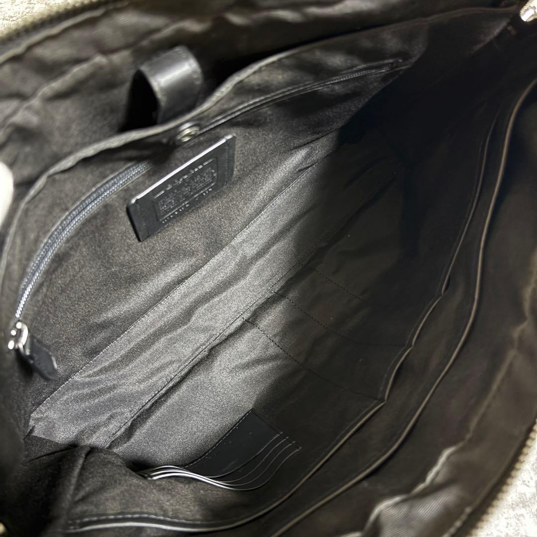 H255 美品✨COACH コーチ　ビジネスバッグ　ハンドバッグ　オールレザー