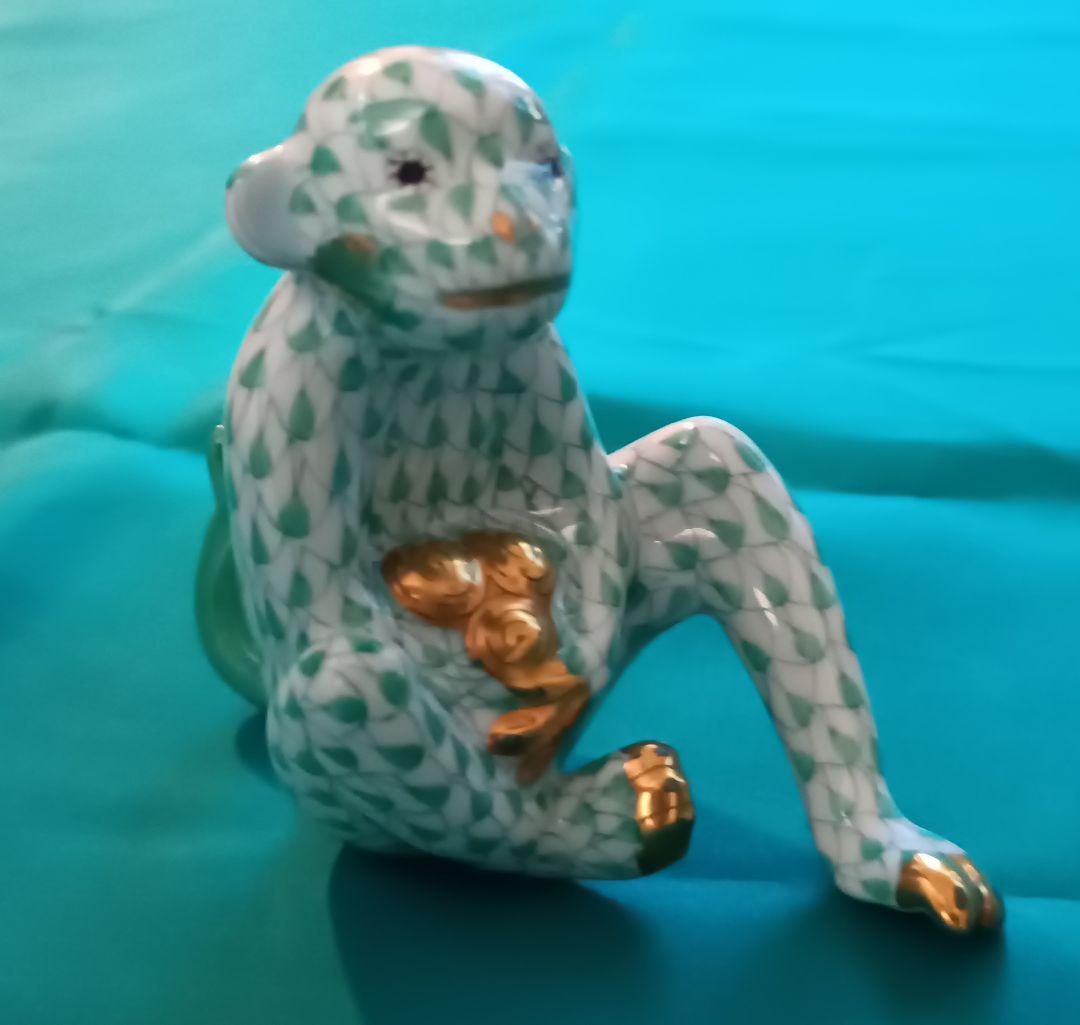 ヘレンド　HEREND　干支シリーズ　猿の置物