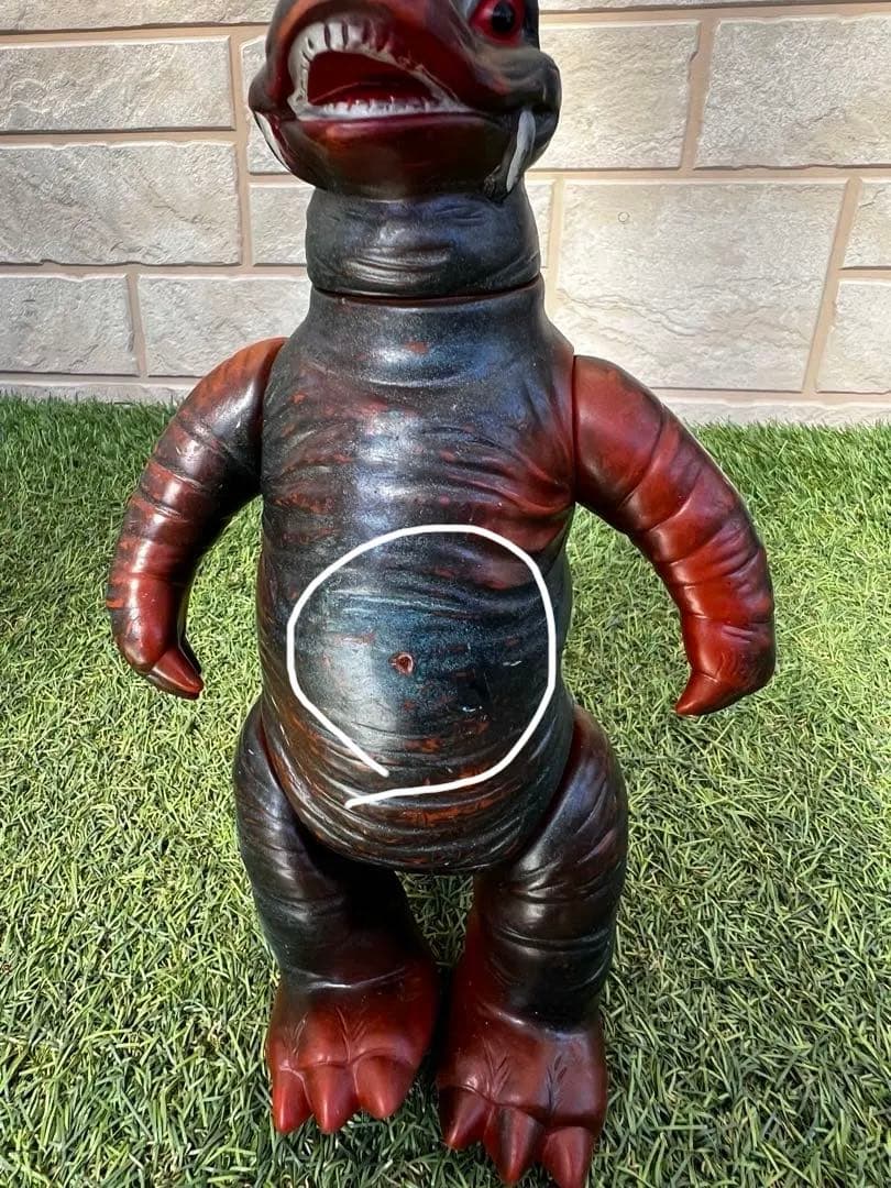 希少ビンテージ円谷プロ　マルサン　ウルトラQ地底怪獣パゴス約22.5cm