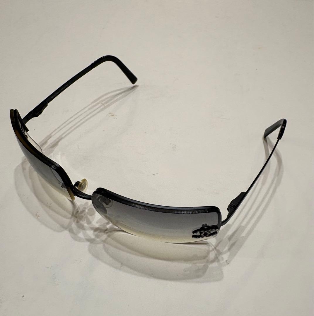 シャネル☆サングラス　ロゴ　ラインストーン　ココマーク　眼鏡4092 リムレス