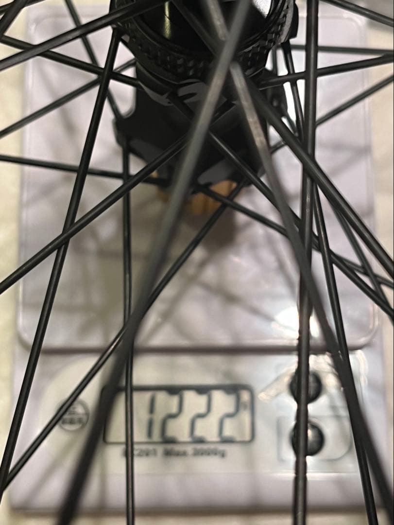 超軽量 カーボンホイール 1222g 45mm高 外内30,24mm 送料無料