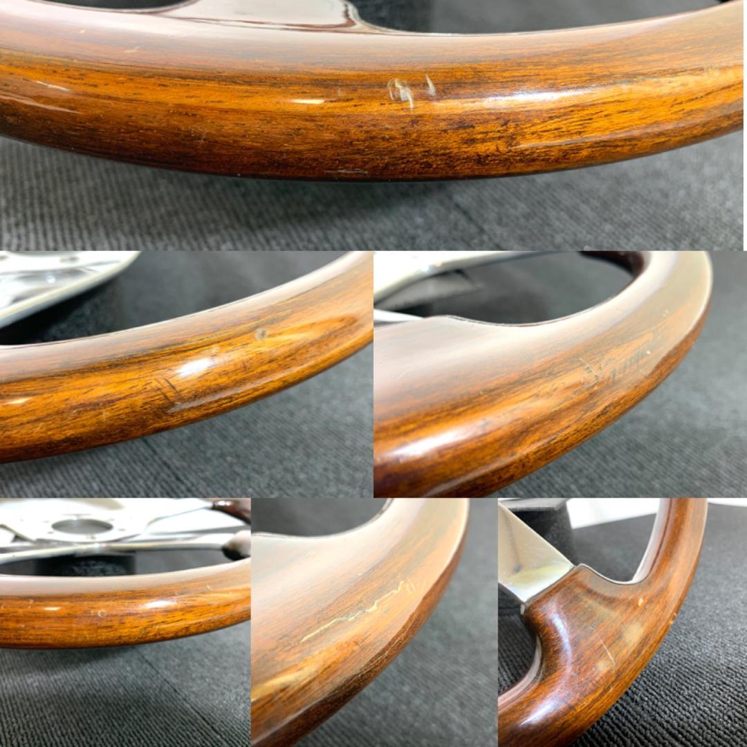 モモ ウッド ステアリング 4スポーク 36パイ 90年製 希少モデル 当時物