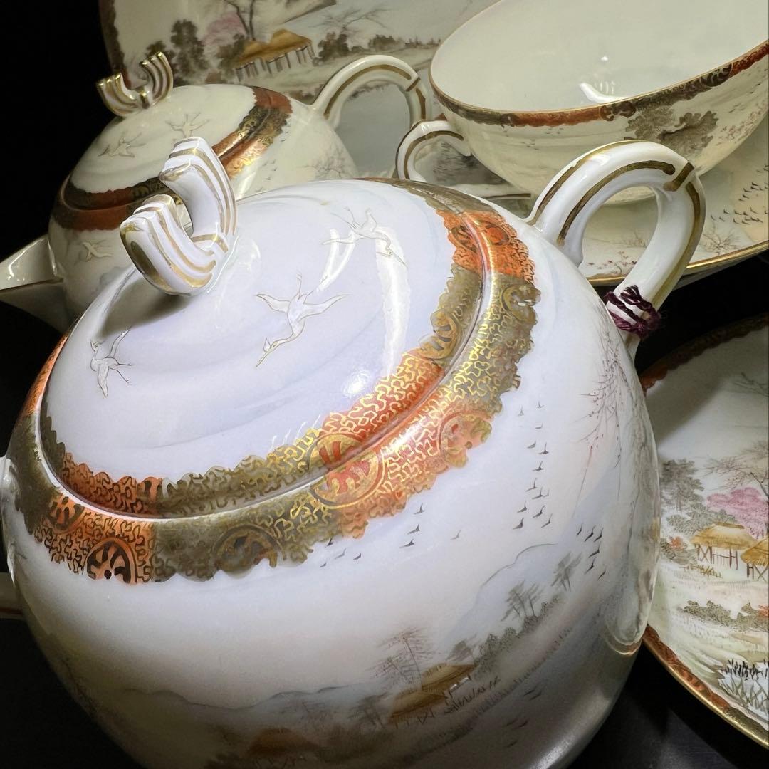 九谷焼　ティーセット　東Y8-0210②トコオ