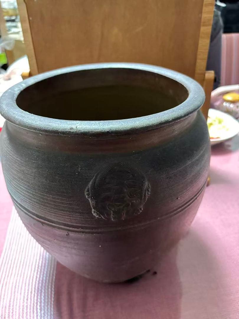 古備前焼　伊部陶苑　大饗 大壺　鉢　アンティーク置物　骨董品