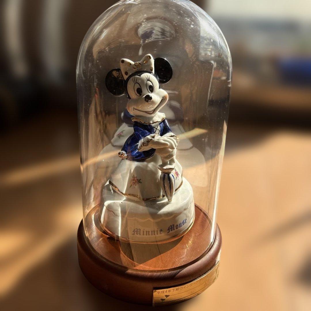 ★希少、レア、レトロ★ミッキーマウス オルゴール 陶器ミュージックボックス日本製