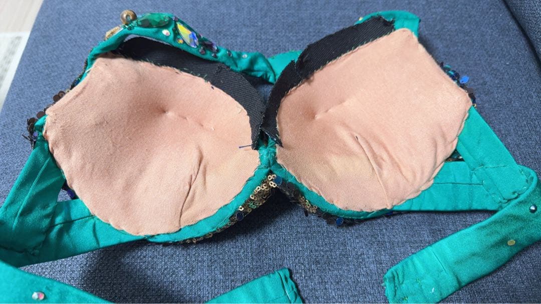 POLINA ベリーダンス 衣装 グリーン Mサイズ