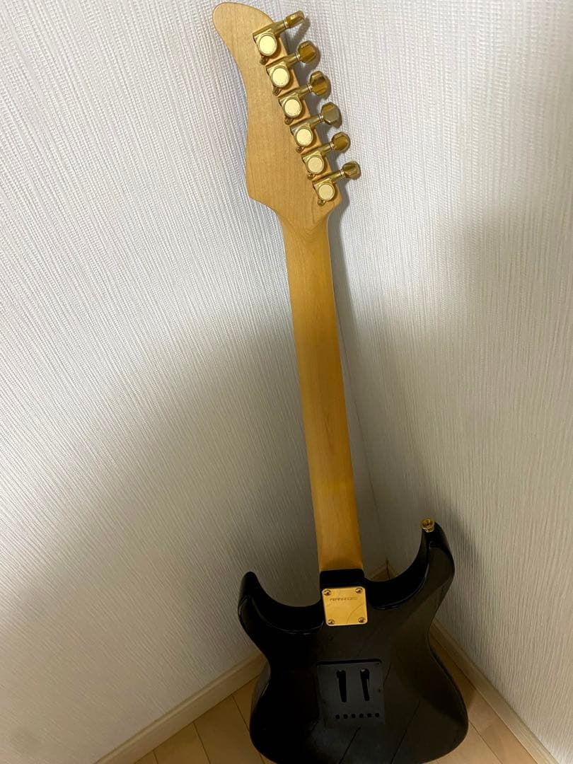 Fernandes フェルナンデス 黒xゴールドパーツ 美品 24フレット