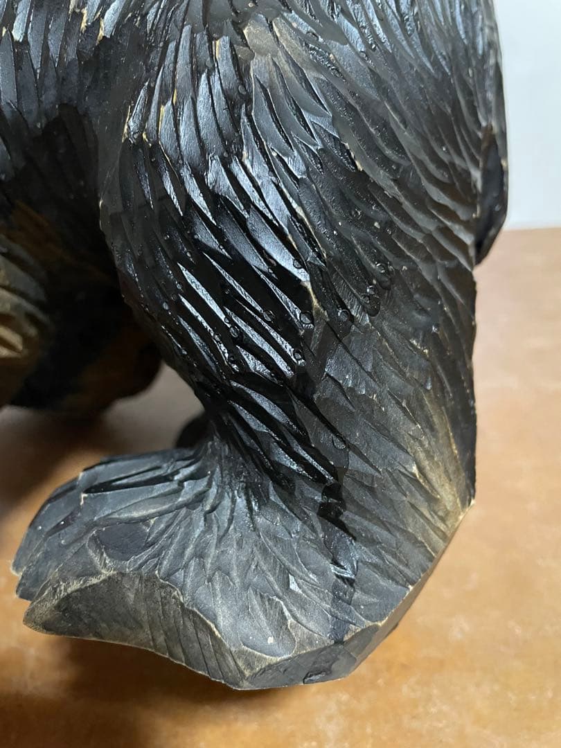 八雲町木彫り熊　木歩作　引間二郎　北海道民藝工芸品