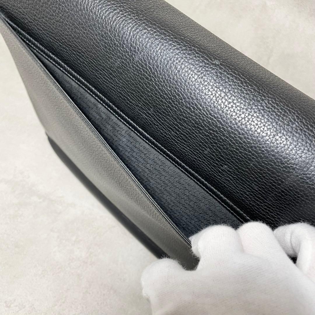 Cartier カルティエ パシャ ショルダーバッグ レザー ブラック メンズ