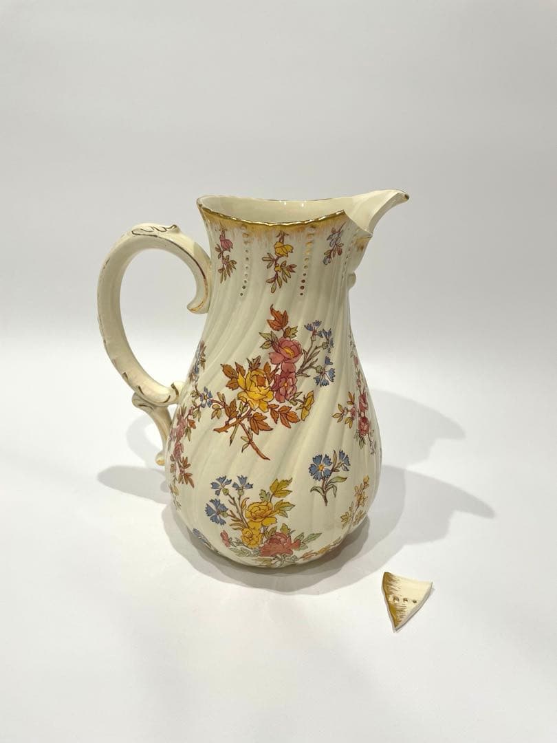 サルグミンヌ ルイ15世 ピッチャー U&C時代 割れあり 金継ぎ用