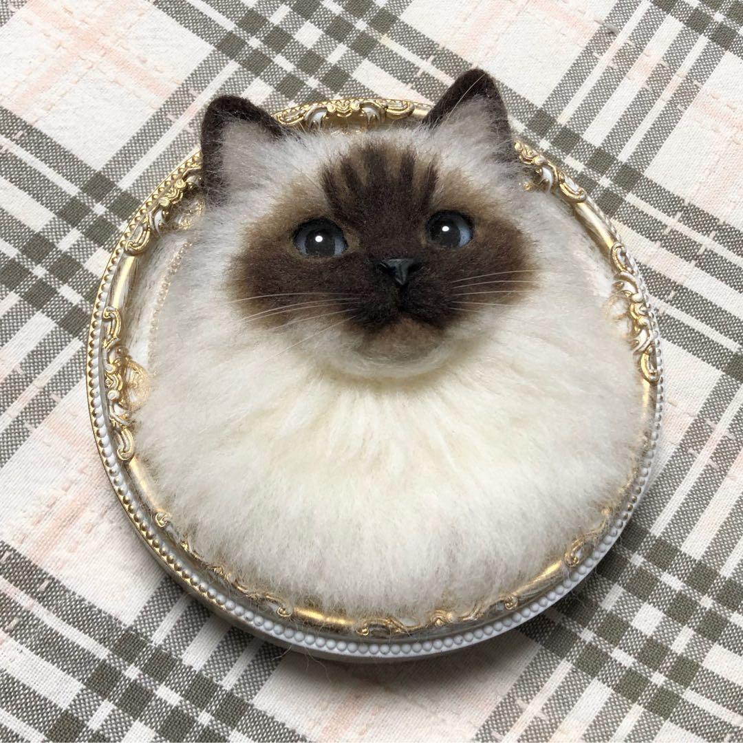 羊毛フェルト 猫 ハンドメイド 朱美