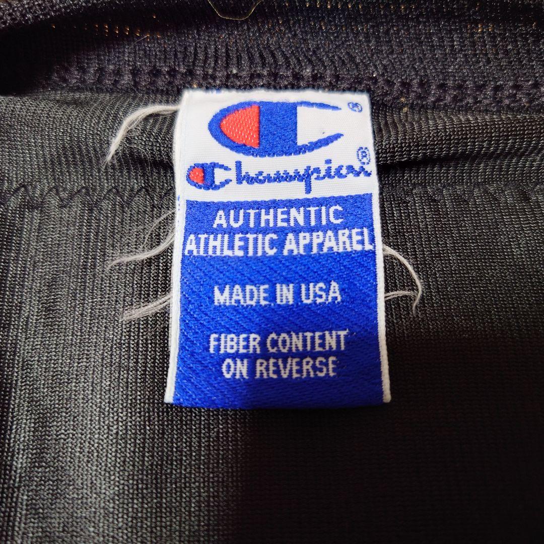 USA製 90sChampion両方ビッグプリントナンバリングフットボールシャツ