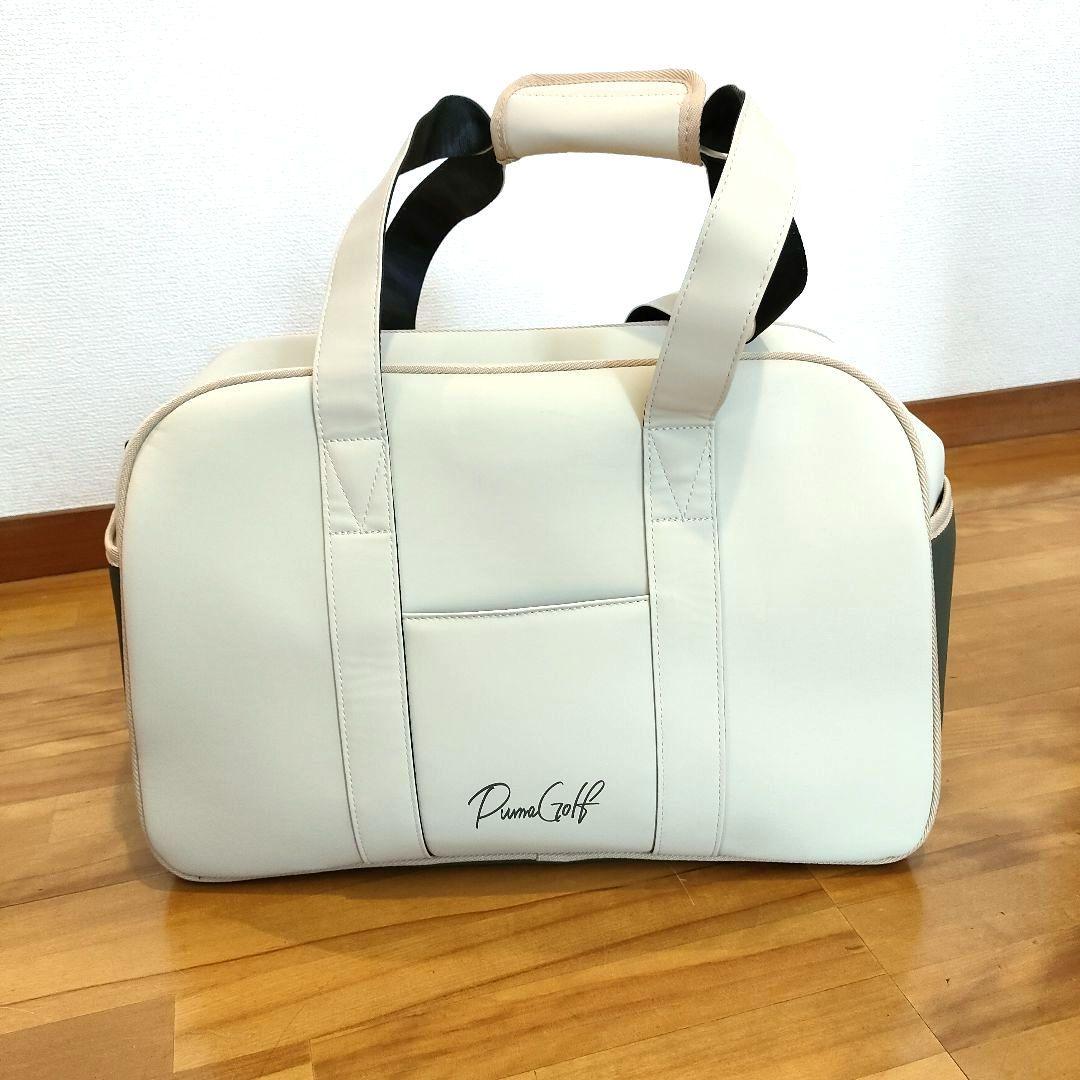 未使用 プーマゴルフ ベーシックボストンバッグクリーム/カーキ2024年製