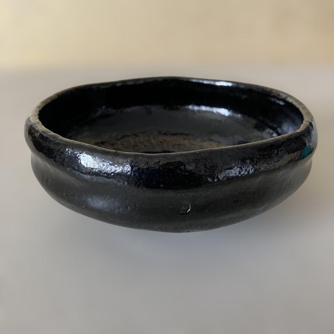 茶道具 黒楽 平茶碗 和楽 箱無
