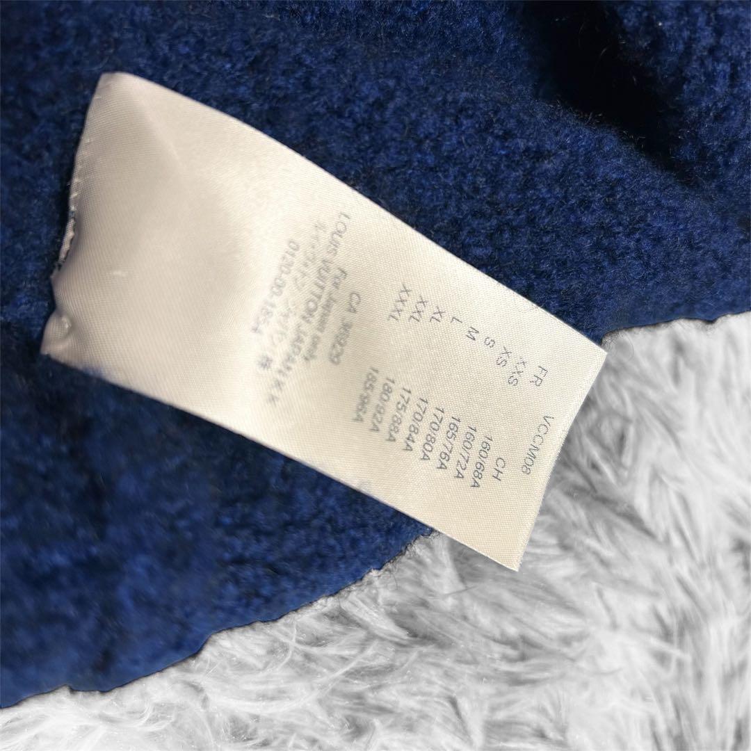 【美品】ルイヴィトン LVインタルシアクルーネックニット セーター ブルー