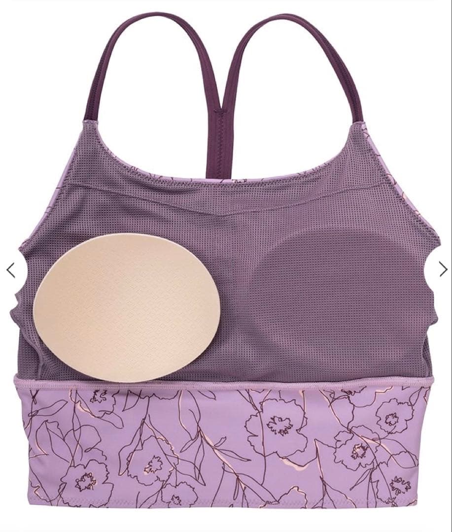 【SUKALA】ドローイングフラワーセパレートタンクトップ LL ピンク