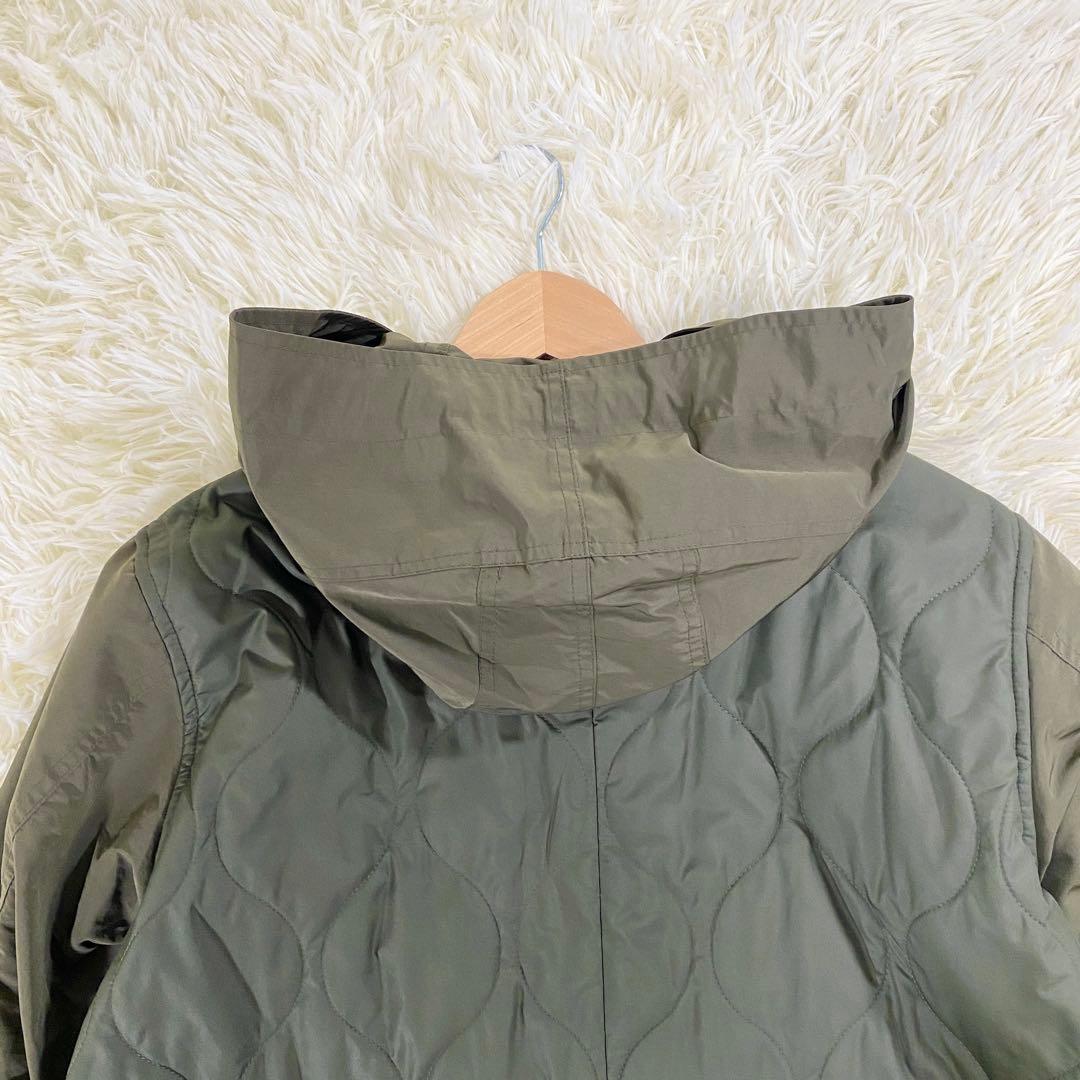 極美品　フレッドペリー　モッズコート　キルティング　切替　カーキ　UK10　L